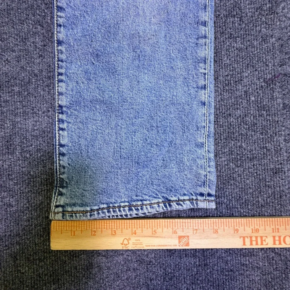 Levis 514 Straight Fit Jeans Mens 40x30 *38x29* Light Wash Blue Denim 00514-1810